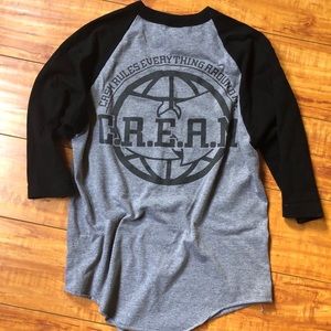 Rare Wu-Tang clan double print raglan